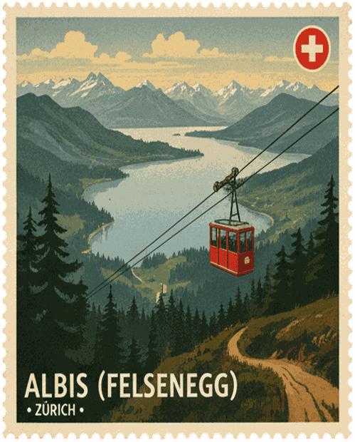 Albis (Felsenegg) stamp