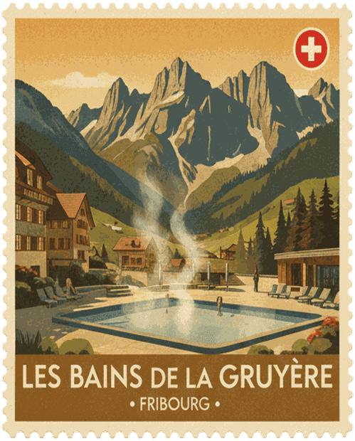 Les Bains de la Gruyère stamp