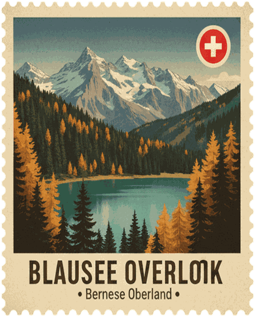 Blausee Overlook stamp