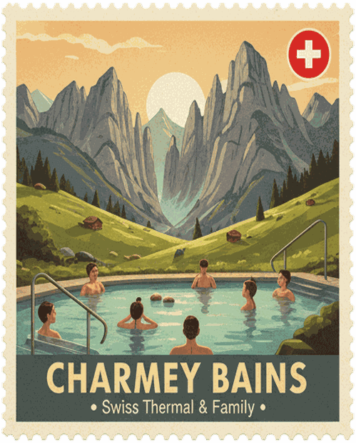 Charmey Bains stamp