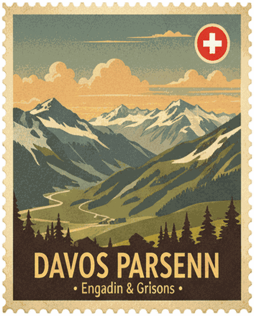 Davos Parsenn stamp