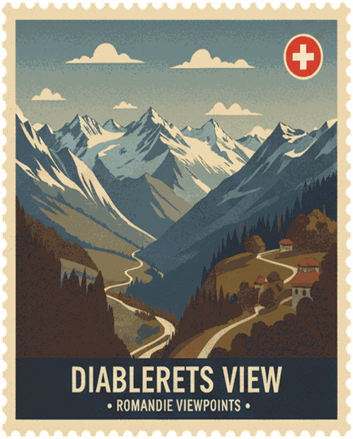 Diablerets View stamp