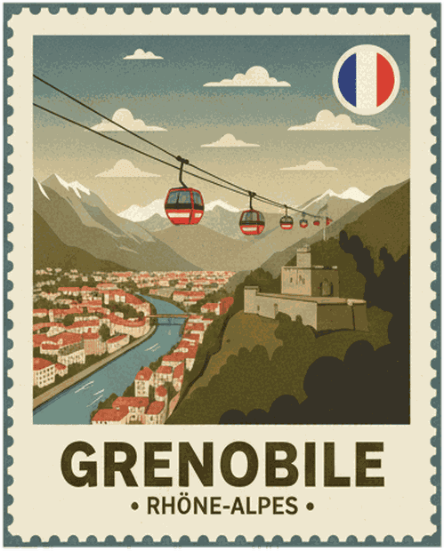 Grenoble stamp