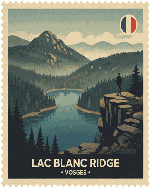 Lac Blanc Ridge stamp