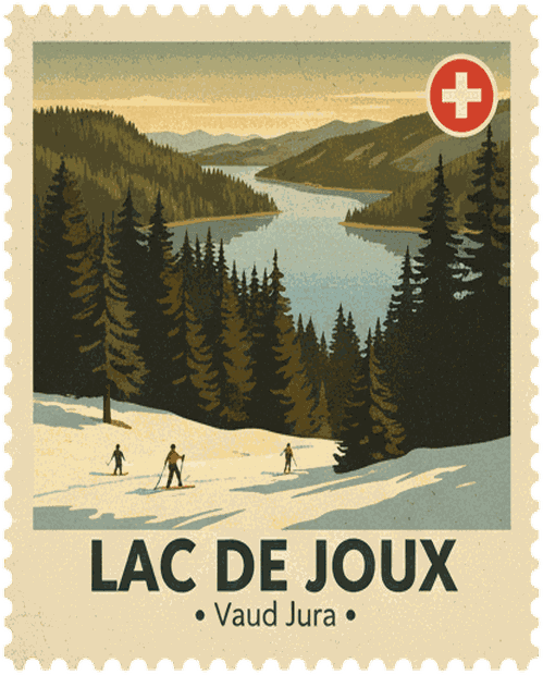 Lac de Joux stamp