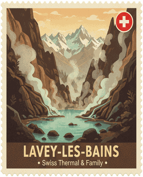 Lavey-les-Bains stamp