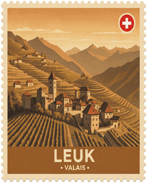 Leuk vintage travel stamp