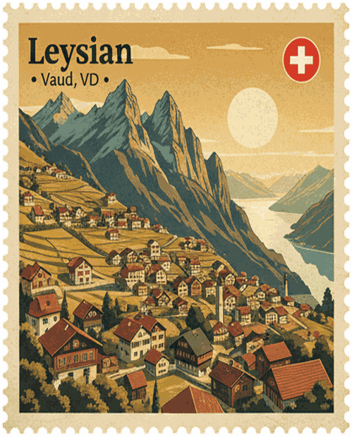 Leysin stamp