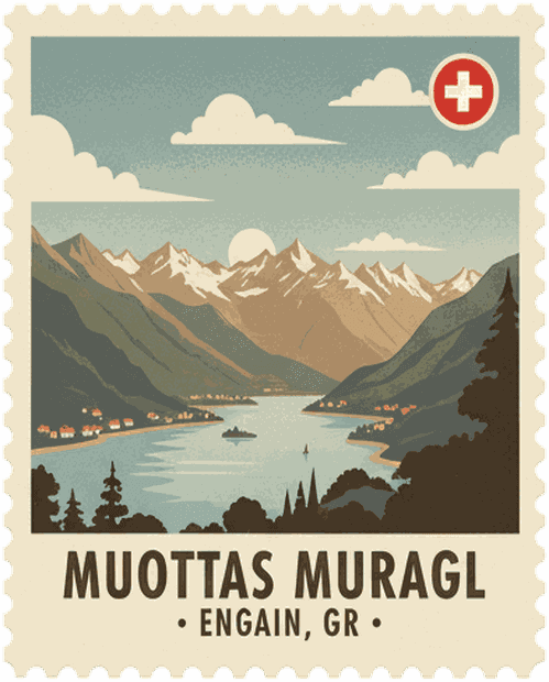 Muottas Muragl stamp