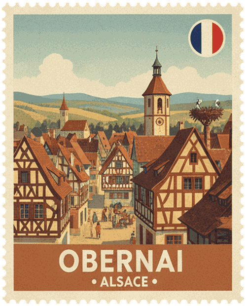 Obernai stamp