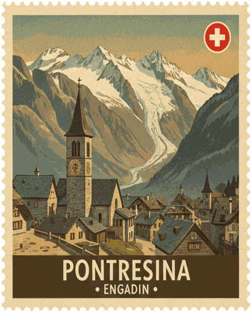 Pontresina stamp