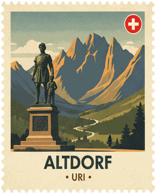 Riviera Terrace vintage travel stamp