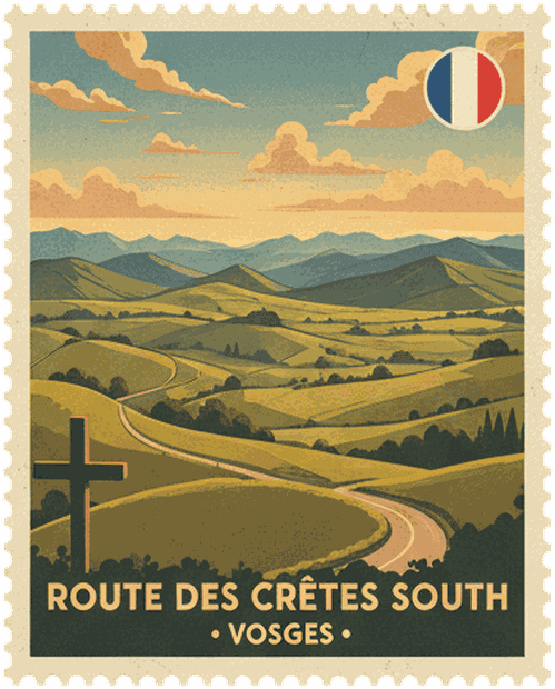 Route des Crêtes South stamp