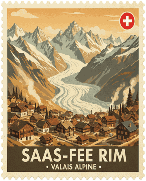 Saas-Fee Rim stamp