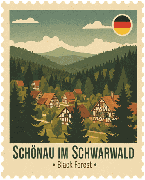 Schönau im Schwarzwald stamp