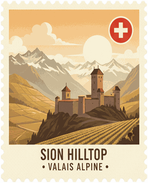 Sion Hilltop stamp