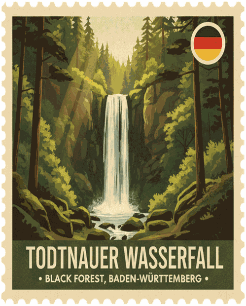 Todtnauer Wasserfall stamp