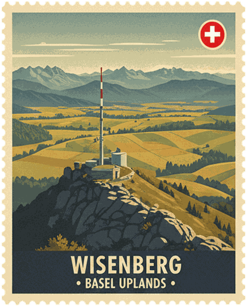 Wisenberg vintage travel stamp